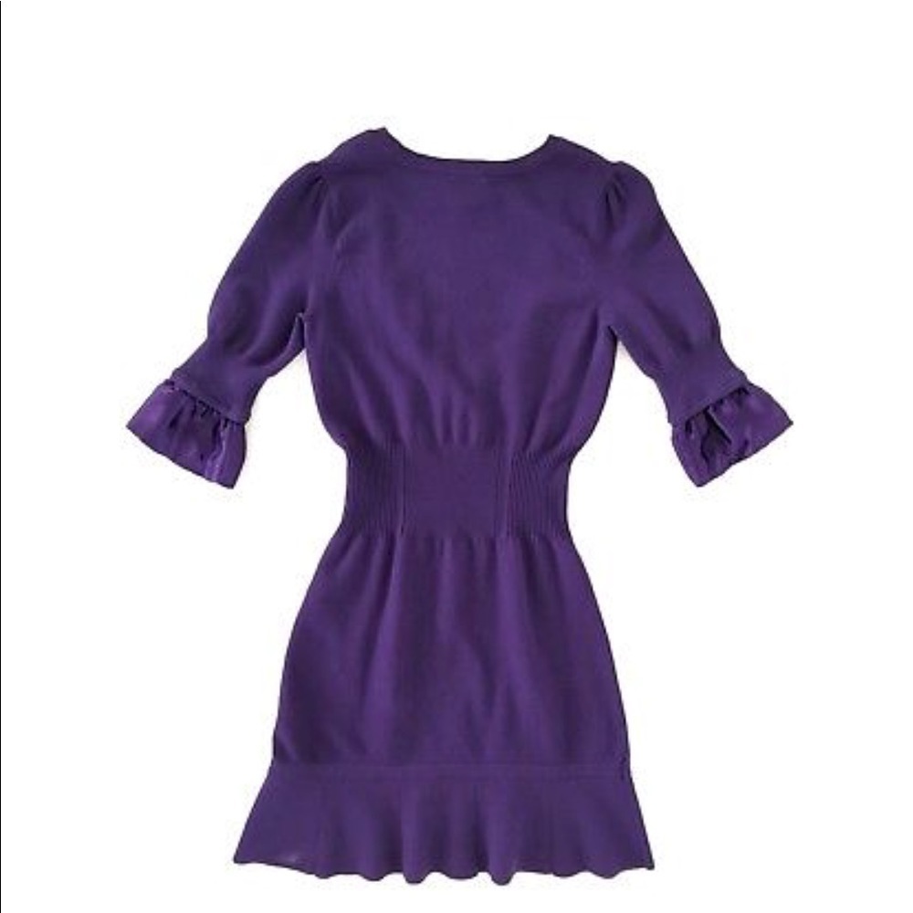 Karen Millen Womens Sweater Purple Dress Size 2 - Picture 6 of 8